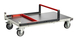 Chariot dossier repliable 850x500 mm plateau tôle roues TPE 250 kg - FIMM - 804721321