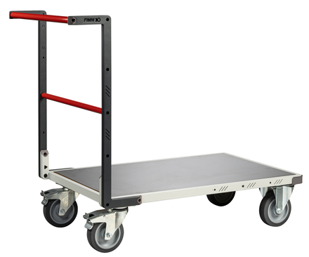 Chariot dossier fixe 850x500 mm plateau tôle roues TPE 400 kg - FIMM - 804721340