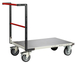 Chariot dossier fixe 850x500 mm plateau tôle roues TPE 400 kg - FIMM - 804721340