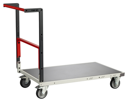 Chariot dossier repliable 1000x600 mm plateau tôle roues TPE 250 kg - FIMM - 804722321