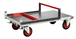 Chariot dossier repliable 1000x600 mm plateau tôle roues CC 400 kg - FIMM - 804722331