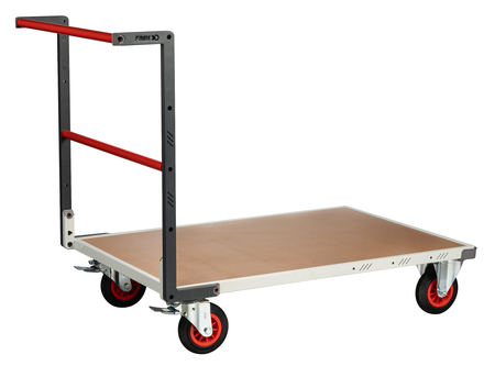 Chariot dossier fixe 1200x800 mm plateau médium roues CC 400 kg - FIMM - 804723230