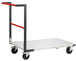 Chariot monté dossier fixe 1000x600 mm plateau mélaminé roues CC 250 kg - FIMM - 806722110