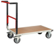 Chariot monté dossier repliable 1000x600 mm plateau médium roues TPE 400 kg - FIMM - 806722241