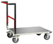 Chariot monté dossier repliable 1000x600 mm plateau tôle galva roues TPE 400 kg - FIMM - 806722341