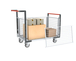 Chariot modulaire 850x500 mm grillagé 2 dossiers + 2 ridelles 250 kg - FIMM - 806724145