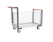 Chariot modulaire grillagé 2 dossiers + 1 ridelle plateau 1000x600 mm 250 kg - FIMM - 806724244