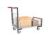 Chariot modulaire grillagé 1 dossier et 3 demi-ridelles plateau 1000x600 mm 250 kg - FIMM - 806724246