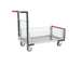 Chariot modulaire grillagé 1 dossier et 3 demi-ridelles plateau 1000x600 mm 250 kg - FIMM - 806724256