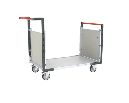 Chariot modulaire alvéolaire 2 dossiers avec plateau 1000x600 mm 250 kg - FIMM - 806724272