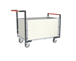 Chariot avec plaque alvéolaire 2 dossiers + 2 ridelles plateau 1000x600 mm 250 kg - FIMM - 806724275