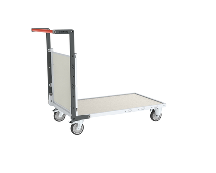 Chariot modulaire - 1 dossier plateau tôle galva 1000x600 mm 250 kg - FIMM - 806724281