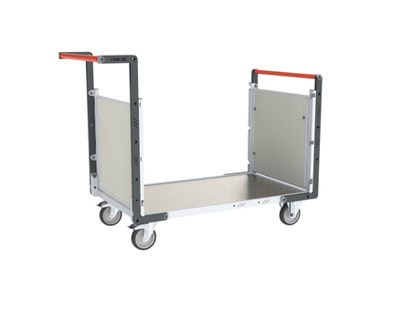 Chariot avec plaque alvéolaire 2 dossiers et plateau 1000x600 mm 250 kg - FIMM - 806724282
