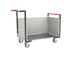 Chariot avec plaque alvéolaire 2 dossiers + 1 ridelle et plateau 1000x600 mm 250 kg - FIMM - 806724284