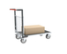 Chariot modulaire grillagé 1 dossier + plateau bois avec tapis caoutchouc 1000x600 mm 500 kg - FIMM - 806724561