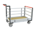 Chariot tube avec 2 dossiers + 2 ridelles et plateau 1200x800 mm 500 kg - FIMM - 806724615