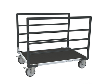 Chariot tube avec 2 ridelles et plateau 1200x800 mm 500 kg - FIMM - 806724633