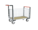 Chariot grillagé avec 2 dossiers + 2 ridelles et plateau 1200x800 mm 500 kg - FIMM - 806724645