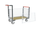 Chariot grillagé avec 2 dossiers + 2 ridelles et plateau 1200x800 mm 500 kg - FIMM - 806724645