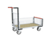 Chariot grillagé 1 dossier + 3 demi-ridelles et plateau 1200x800 mm 500 kg - FIMM - 806724646