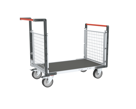 Chariot grillagé 2 dossiers et plateau 1200x800 mm 500 kg - FIMM - 806724662