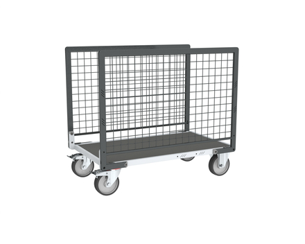 Chariot grillagé avec 2 ridelles et plateau 1200x800 mm 500 kg - FIMM - 806724663