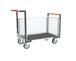 Chariot grillagé avec 2 dossiers + 1 ridelle et plateau 1200x800 mm 500 kg - FIMM - 806724664
