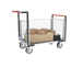 Chariot grillagé avec 2 dossiers + 1 ridelle et plateau 1200x800 mm 500 kg - FIMM - 806724664