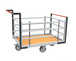 Chariot tube 2 dossiers + 2 ridelles et plateau bois 1200x800 mm 500 kg - FIMM - 806724715