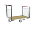 Chariot modulaire grillagé 2 dossiers + plateau bois 1200x800 mm 500 kg - FIMM - 806724742