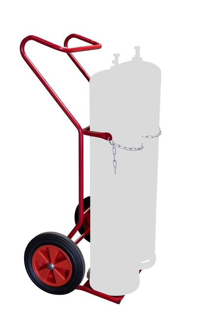 Diable 250 kg 2 bouteilles roues Ø 400 mm pneumatiques FIMM - 810007928