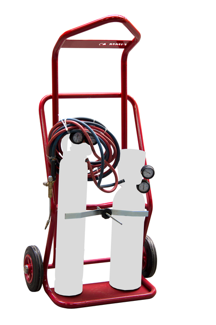 Diable 100 kg 2 bouteilles élingable roues caoutchouc FIMM - 810008371
