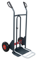 Diable à poignées à garde bavette repliable roues increvables - DBA 350 kg - 810302122