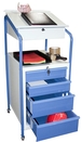 Pupitre atelier bloc 4 tiroirs sur roulettes FIMM - 820005971