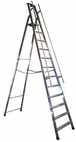 Marchepied alu 11 marches professionnel avec rampe - FIMM - 835007645