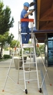 Plateforme de travail 150 kg alu 6 marches avec stabilisateurs - FIMM - 835007673