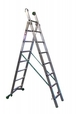 Échelle 2 plans en aluminium 10 + 11 échelons - FIMM - 835007766