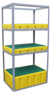 Rayonnage en acier galvanisé pour bacs de rétention PEHD FIMM - 845006006