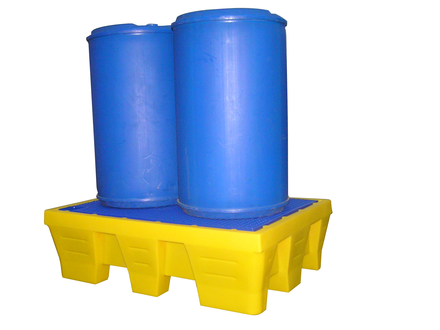 Bac en PEHD 2 fûts 240 L 1250 x 1250 x 240 mm FIMM - 845006623