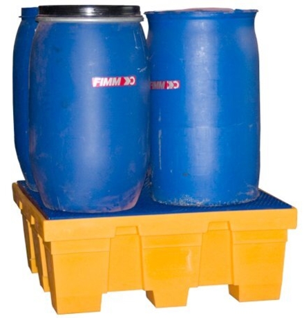 Bac en PEHD 4 fûts 450 L 1250 x 1250 x 475 mm FIMM - 845006632