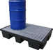 Bac PE recyclé 2 fûts 120 L caillebotis pehd FIMM - 845006657