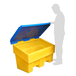 Bac à sel PEHD 180 L bac jaune à couvercle bleu FIMM - 845008053