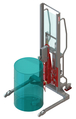 Gerbeur Levfix à levée manuelle avec pince automatique 1 fût 350 kg - FIMM - 845010475