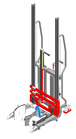 Gerbeur Lev à levée manuelle avec accessoire Rotofûts - 120 kg - FIMM - 845010511