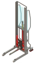Gerbeur Levfix300 à levée manuelle avec éperon à galet inox, 200 kg - FIMM - 855000964