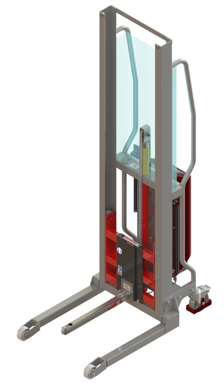 Gerbeur Levfix à levée électrique avec éperon à galet inox 200 kg - FIMM - 855000969