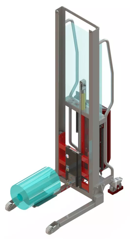 Gerbeur Levfix à levée électrique avec éperon à galet avec plateau V 100 kg - FIMM - 855000972