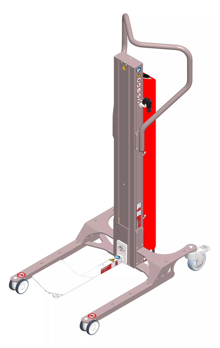 Gerbeur monomât Astair - levée 900 mm avec accessoire éperon à galet et plateau V 30 kg - FIMM - 855000995