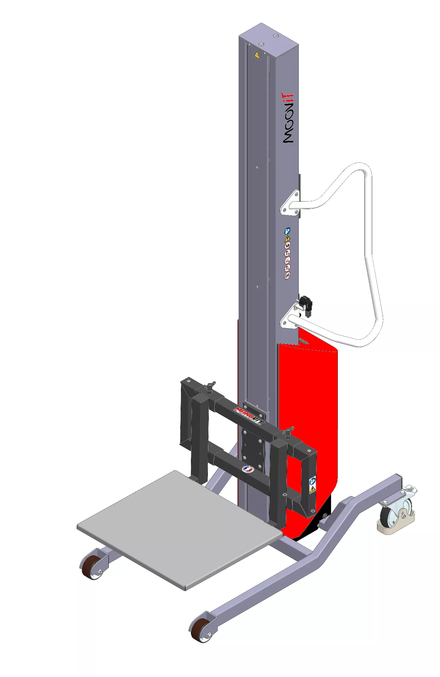 Gerbeur Moovit à levée électrique avec fourches coulissantes et plateau 2 positions - 150 kg - FIMM - 855000998