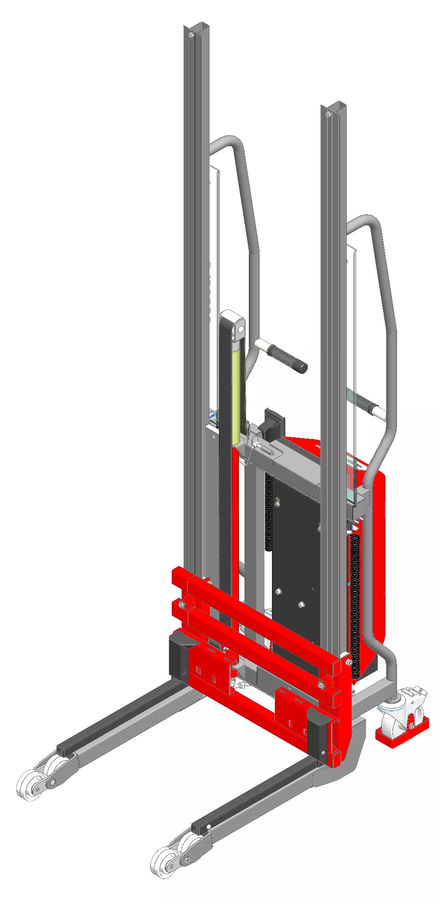 Gerbeur Lev à levée électrique avec fourches coulissantes - 300 kg - FIMM - 855010523